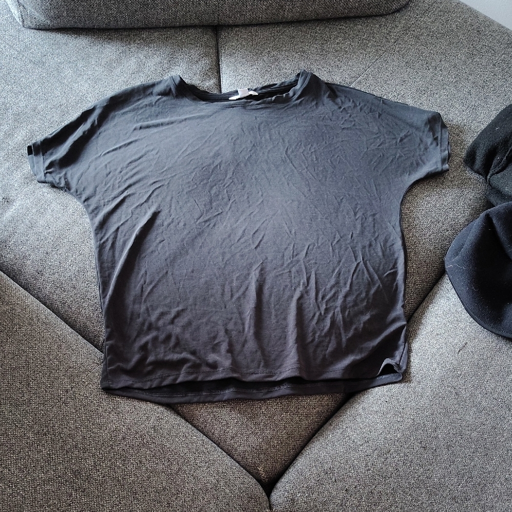Dark Grey Modal Tshirt Oversized